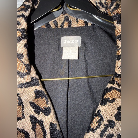 Chico's Leopard Pattern Jacket - Picture 4 of 10